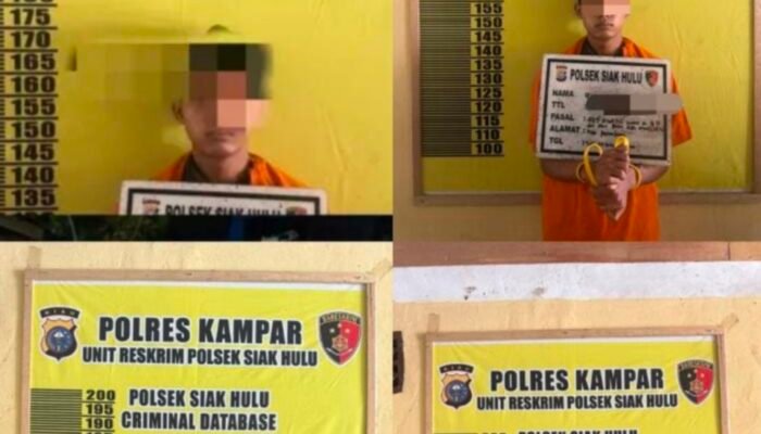 Polsek Siak Hulu Tangkap Pelaku Curas, 4 dari 7 Pelaku Yang Terlibat